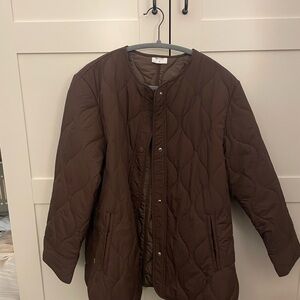 Quilted Brown Men's Jacket